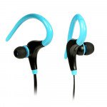 Wholesale Hook Style Wireless Sports Bluetooth Stereo Headset (Blue)